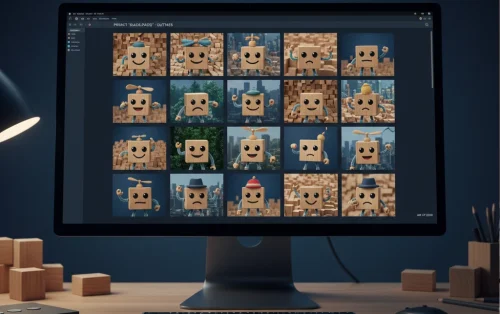 A digital contact sheet of creative assets, illustrating why Digital Asset Management vs File Share systems are better for protecting high-value photography outtakes.